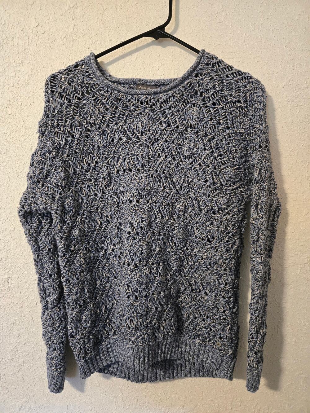 Eddie Bauer sweater
Says large but looks more like a medium